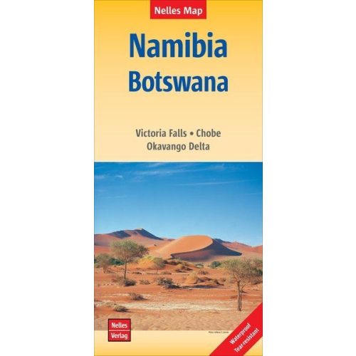 Namíbia, Botswana térkép - Nelles