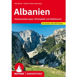 Albania, hiking guide in German - Rother