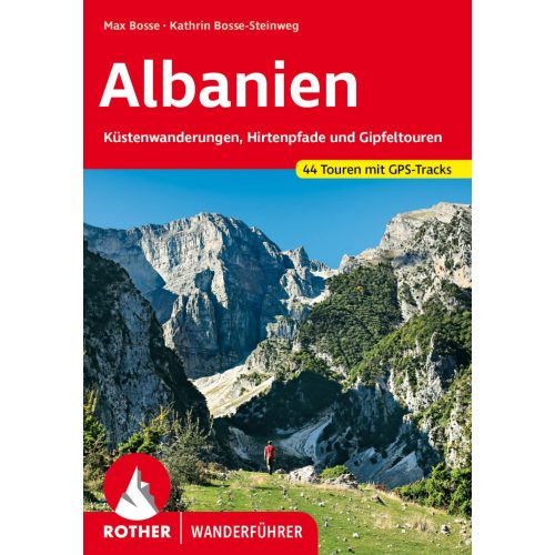 Albánia, német nyelvű túrakalauz - Rother