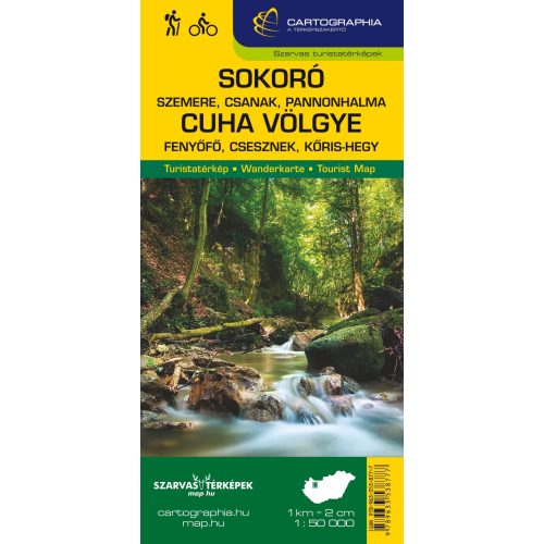 Sokoró & Cuha Valley, hiking map - Szarvas & Faragó