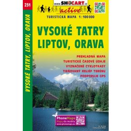 Magas-Tátra, Liptó, Árva turistatérkép (231) - ShoCart