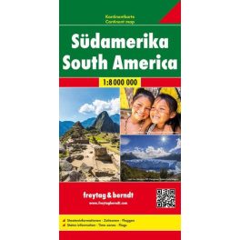 Dél-Amerika politikai térkép - Freytag-Berndt