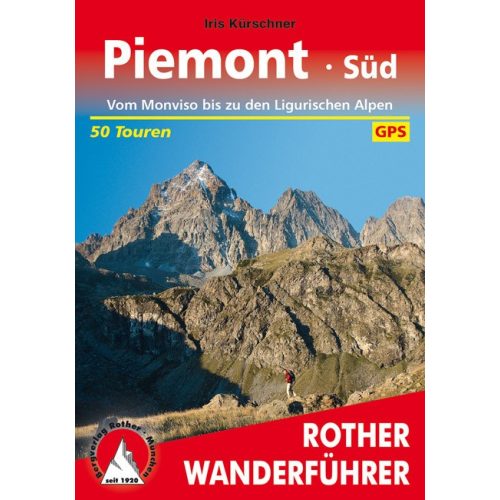 Piedmont (South), hiking guide in German - Rother