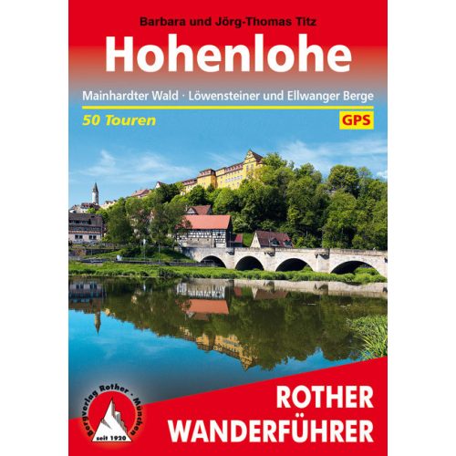 Hohenlohe, német nyelvű túrakalauz - Rother
