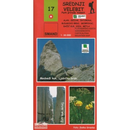 Velebit (Centre), hiking map (17) - Smand