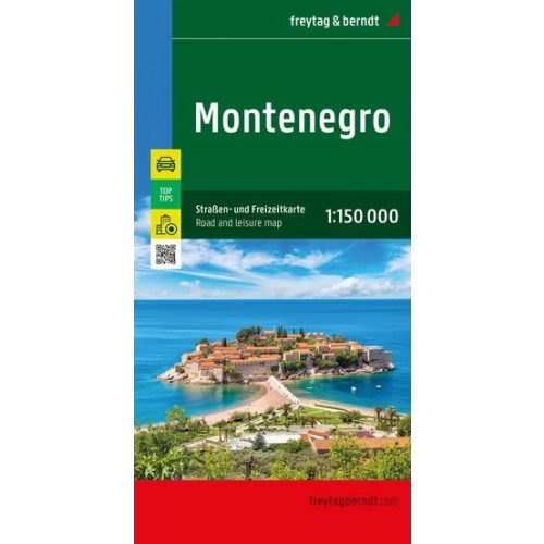 Montenegro, travel map - Freytag-Berndt Top Tips