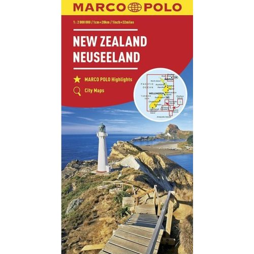 Új-Zéland térkép - Marco Polo