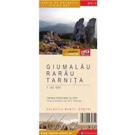   Gyamaló-, Ráró-, Tarnica-hegység turistatérkép - Munţii Noştri
