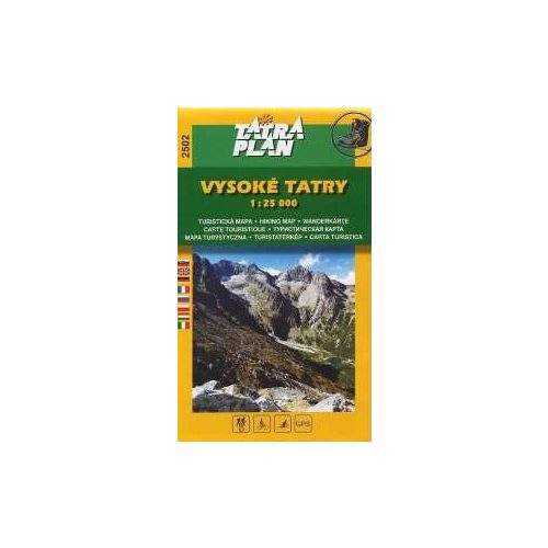 High Tatra Mountains, hiking map (2502) - Tatraplan