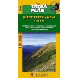 Low Tatra Mountains (East), hiking map (5004) - Tatraplan