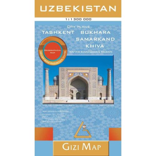 Uzbekistan, travel map - Gizimap
