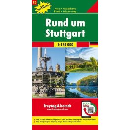 Greater Stuttgart, travel map - Freytag-Berndt Top 10 Tips