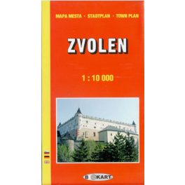 Zvolen, town plan - BBOKart