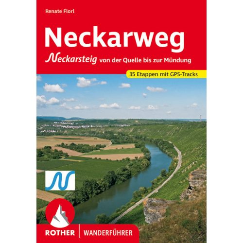 Neckarweg, német nyelvű túrakalauz - Rother