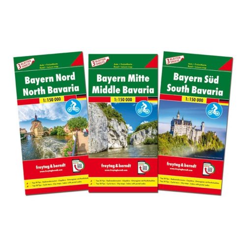 Bavaria, road map set - Freytag-Berndt
