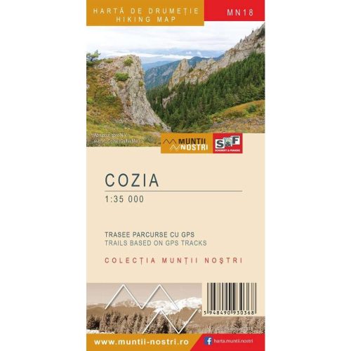 Cozia Mountains, hiking map - Munţii Noştri