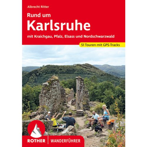 Karlsruhe környéke, német nyelvű túrakalauz - Rother