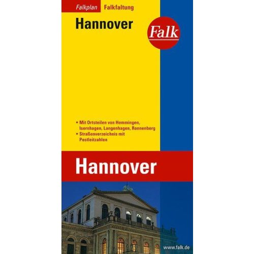 Hanover, city map - Falk
