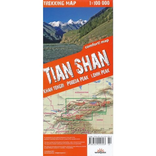 Tien-San trekkingtérkép - TerraQuest