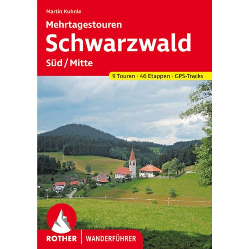 Fekete-erdő (dél): többnapos túrák, német nyelvű túrakalauz - Rother