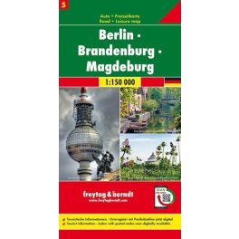   Berlin, Brandenburg & Magdeburg, travel map - Freytag-Berndt Top 10 Tips