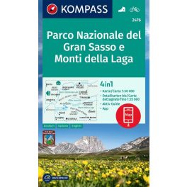   Gran Sasso & Monti della Laga Nemzeti Park turistatérkép (WK 2476) - Kompass