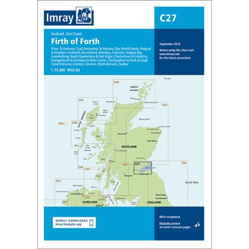 Firth of Forth, hajózási térkép (C27) - Imray