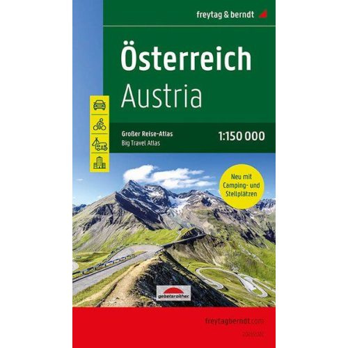 Austria, road atlas (1: 150 000) - Freytag-Berndt