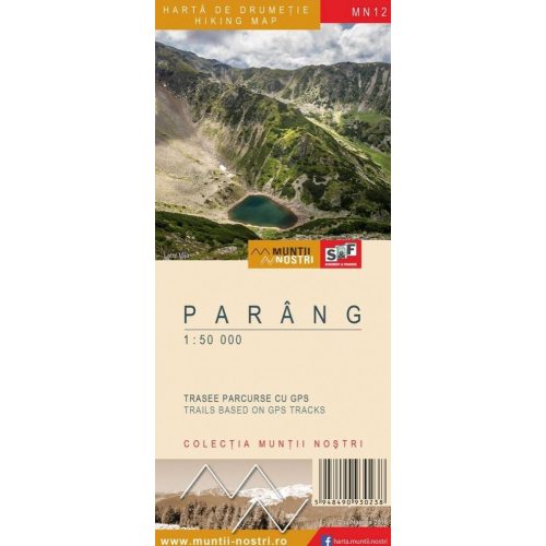 Parâng Mountains, hiking map - Munţii Noştri