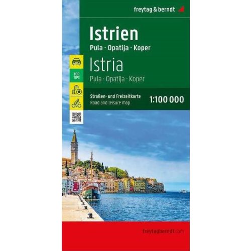 Istria, travel map - Freytag-Berndt Top Tips