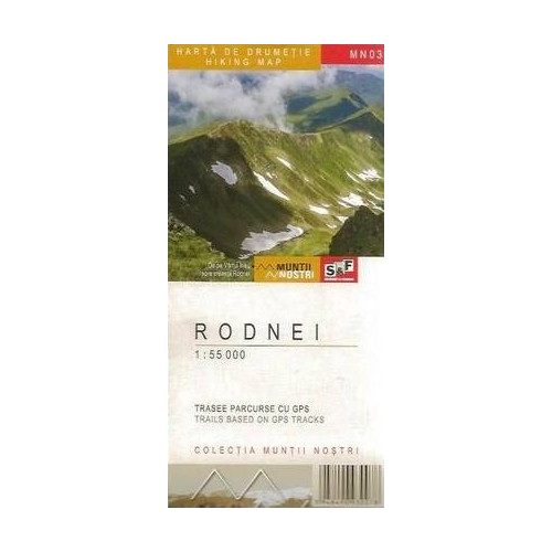 Rodnei Mountains, hiking map - Munţii Noştri