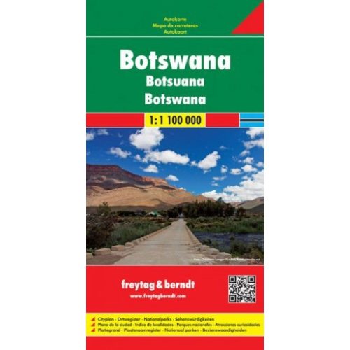 Botswana, travel map - Freytag-Berndt
