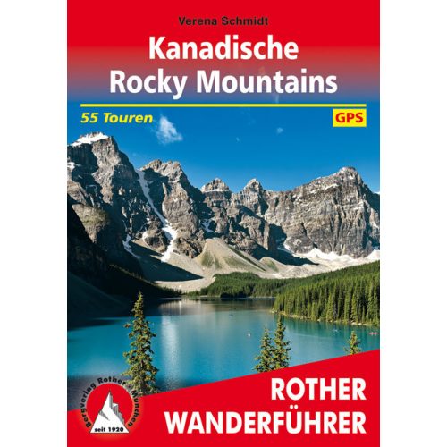Canadian Rocky Mountains, hiking guide in German - Rother