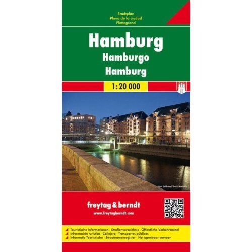Hamburg, city map - Freytag-Berndt