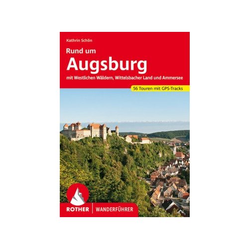 Augsburg környéke, német nyelvű túrakalauz - Rother